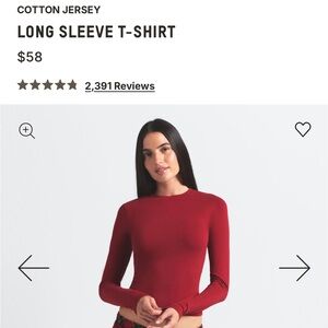 SKIMS Cotton Long Sleeve Top